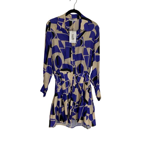 karina grimaldi raine print mini dress NWT size medium - Picture 1 of 6